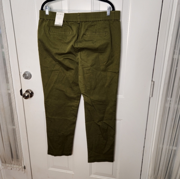NWT Wonderly Green Pants with Elastic Back Waistband Size 16A - Picture 5 of 5